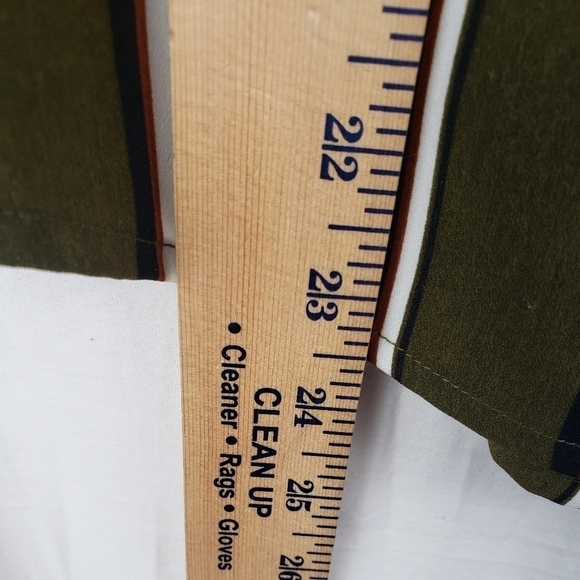 E M Green Blue Striped w/Tie Strap Sleeveless Shirt Sz S - Picture 6 of 8